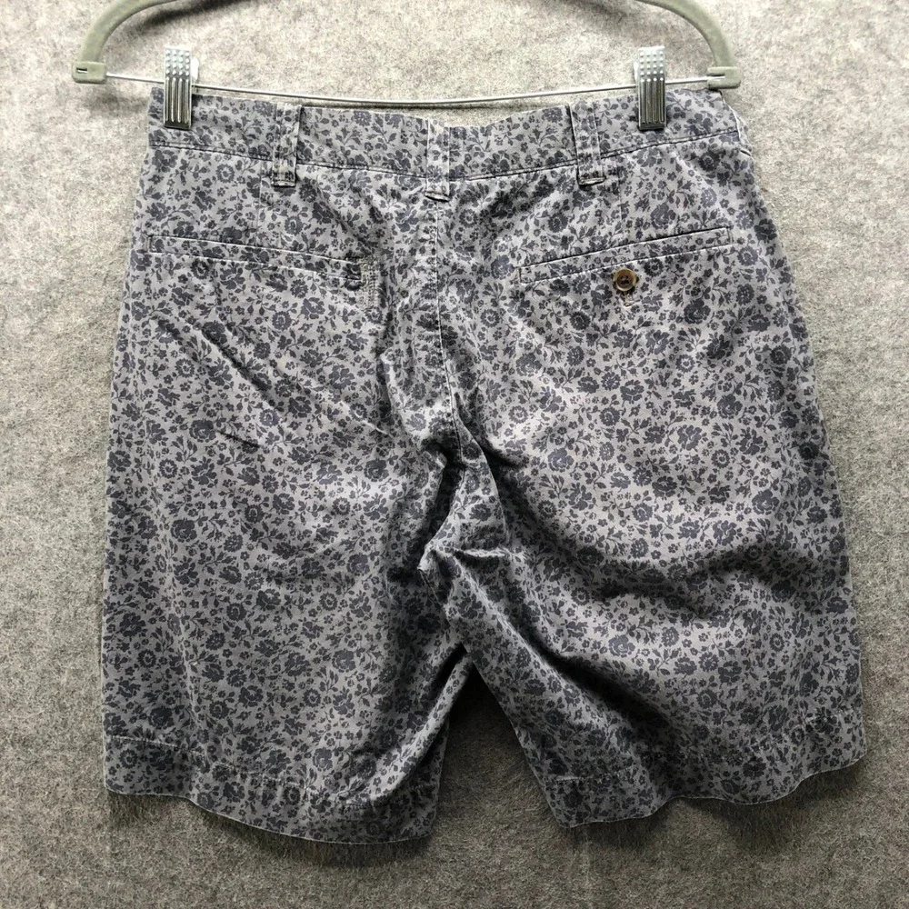 J.Crew‎ Gramercy Floral Chino Shorts Mens 29 Gray Lightweight 9'' Summer Cotton